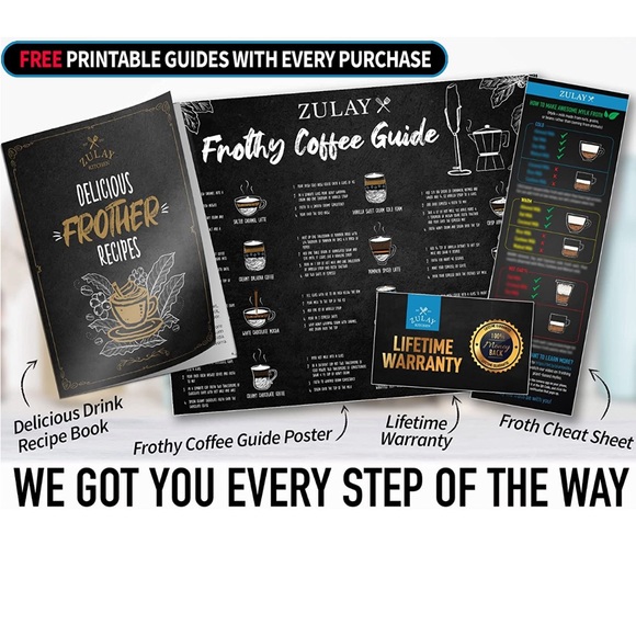 [Free add on item] Zulay Kitchen High Powered Milk Frother Foam Maker - Picture 8 of 12